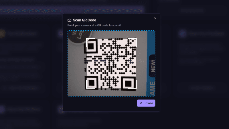 QR Code Scanner Screenshot